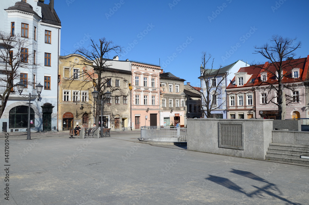 Old market in Bielsko-Biala (Poland)
