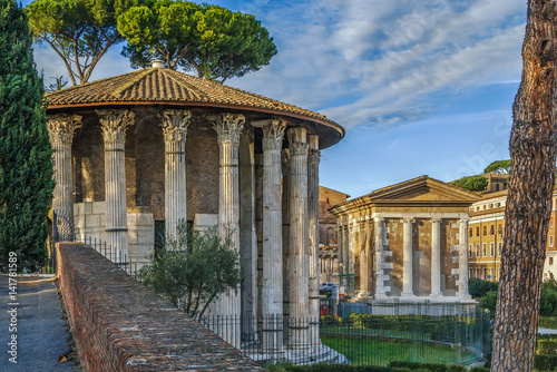Obraz na płótnie Temple of Hercules Victor, Rome