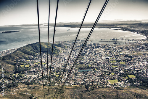 Cape Town from the Table Mountain, Western Cape, South Africa