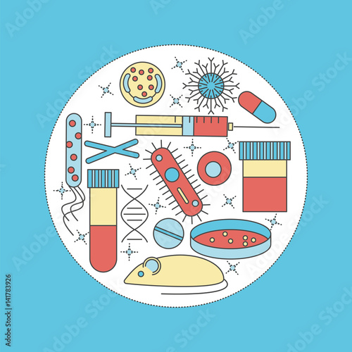 immunology research icons