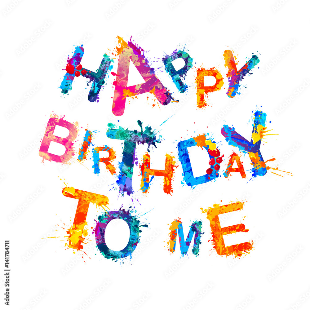 Happy Birthday to me Stock Vector | Adobe Stock