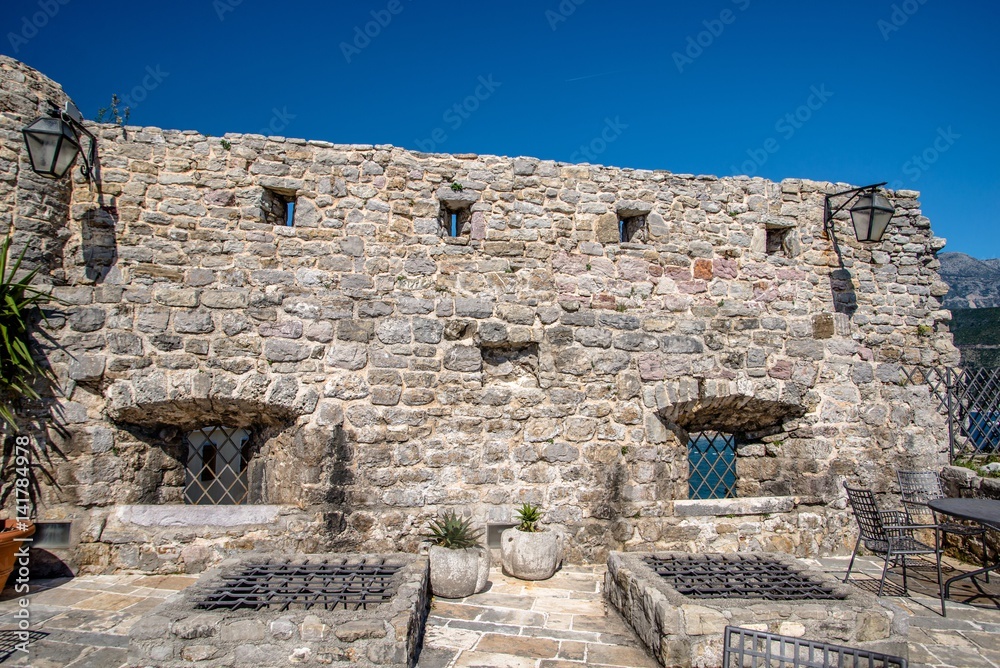 citadel in the old town of Budva in Montenegro 