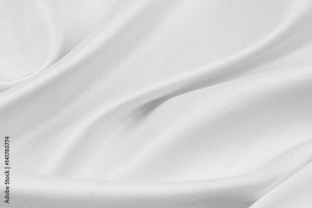Obraz premium White silk fabric texture