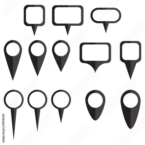 Blank set of markers