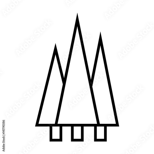 forest outline icon