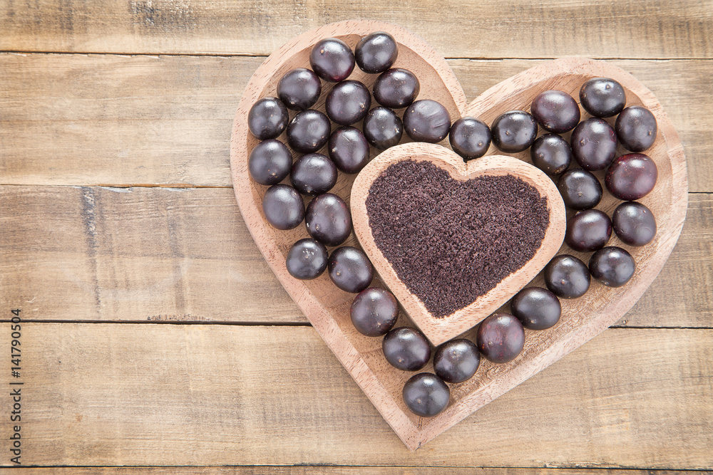 Acai amazonian fruit (Euterpe oleracea)