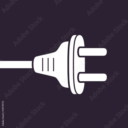 AC power plug vector icon.