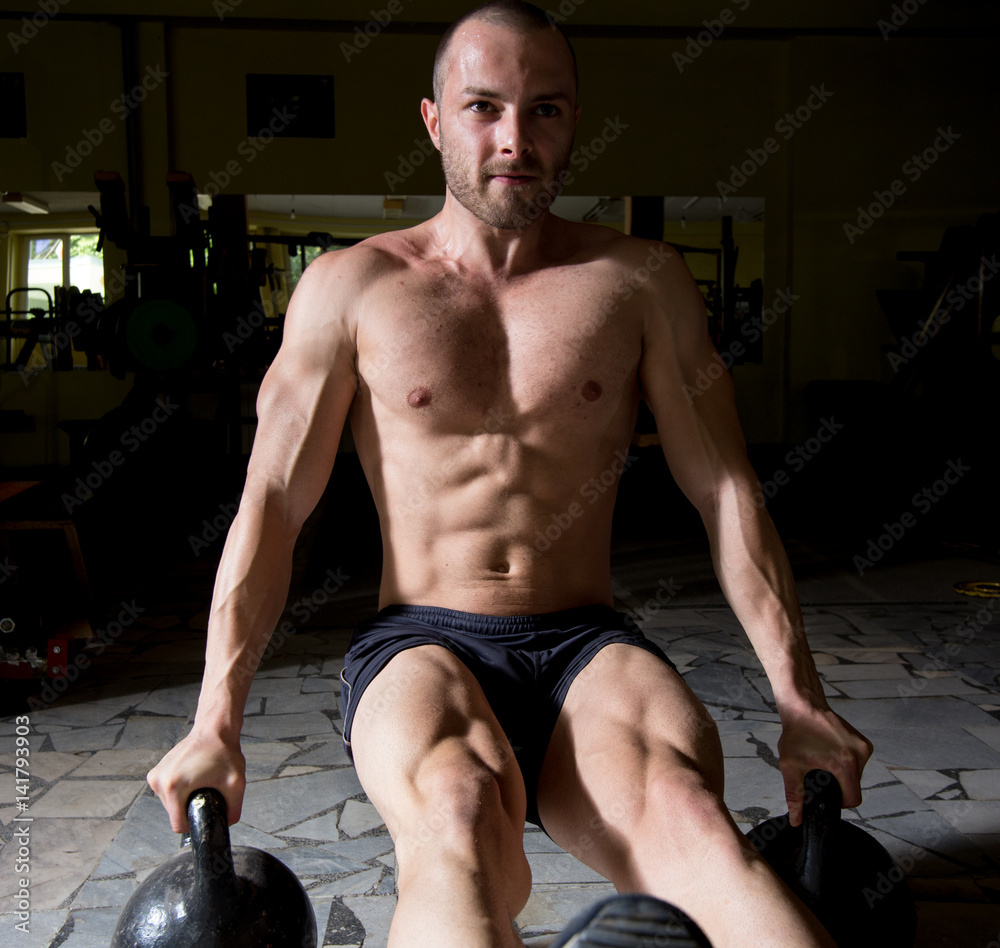Obraz premium man in gym