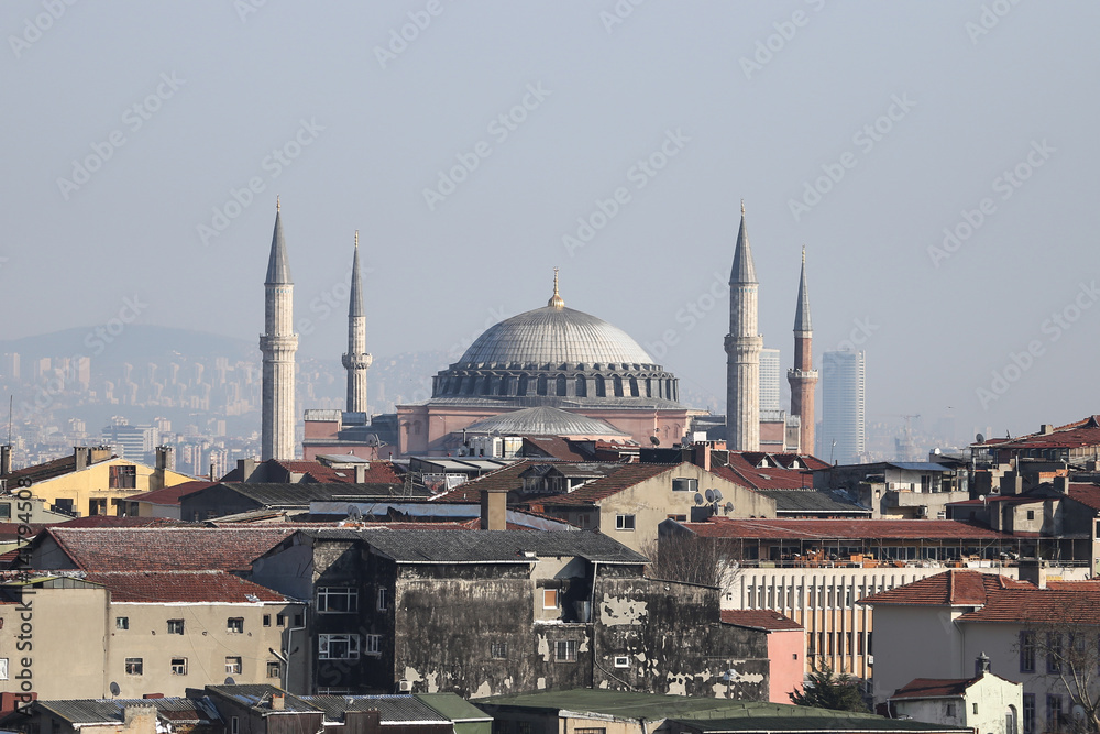 Fototapeta premium Hagia Sophia museum in Istanbul City