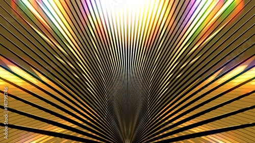 Golden Shine VJ Stage Background