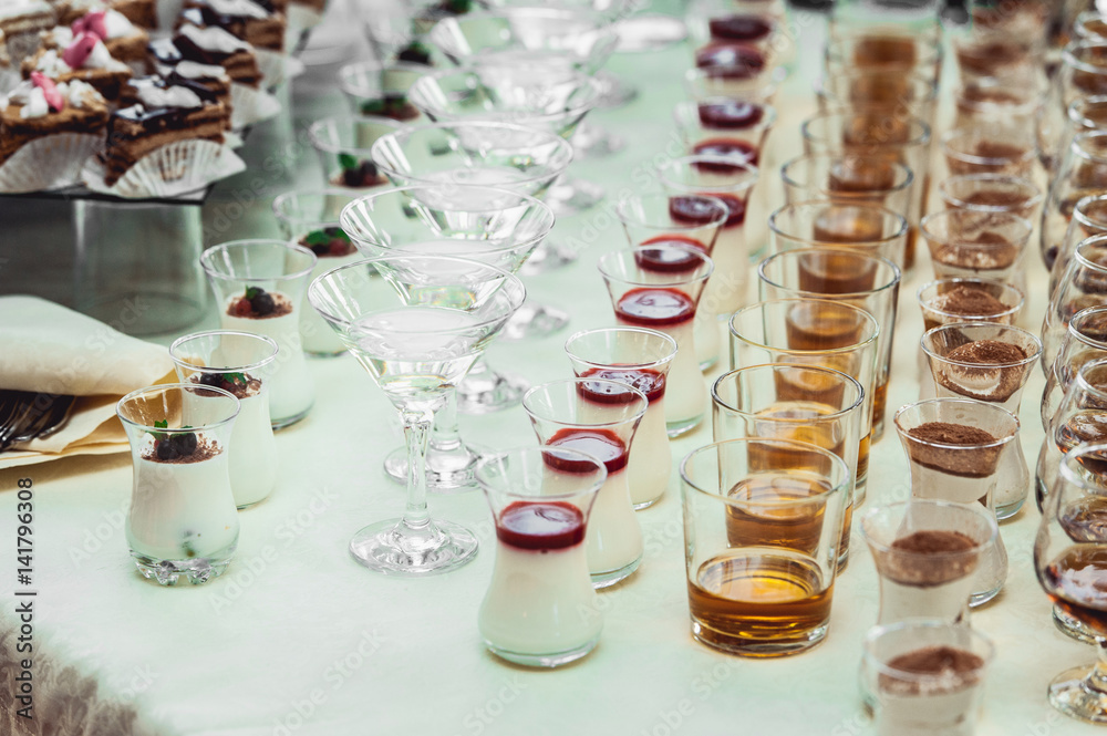 wedding candy bar with alcohol
