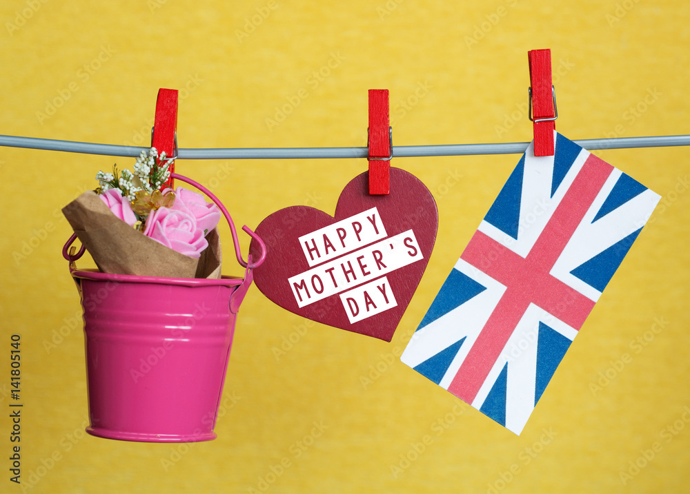 happy mother's day card - mothering sunday uk feast Stock Photo | Adobe ...