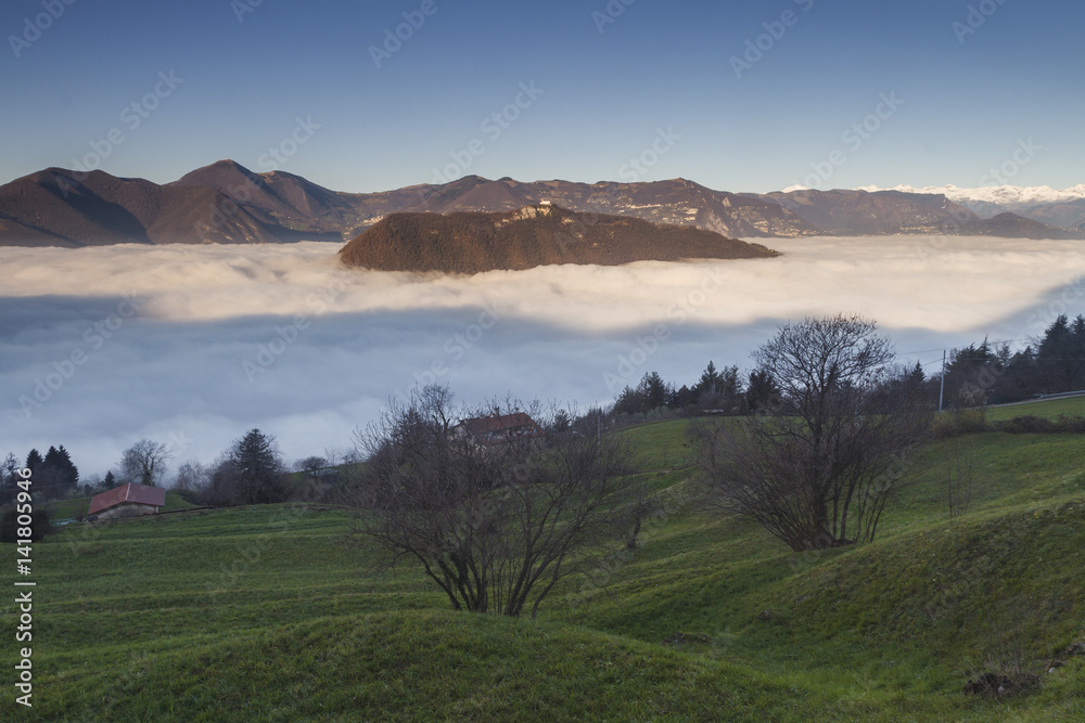 Iseo lake, Lombardy, Italy. Montisola Iseo lake, Lombardy, Italy. Montisola