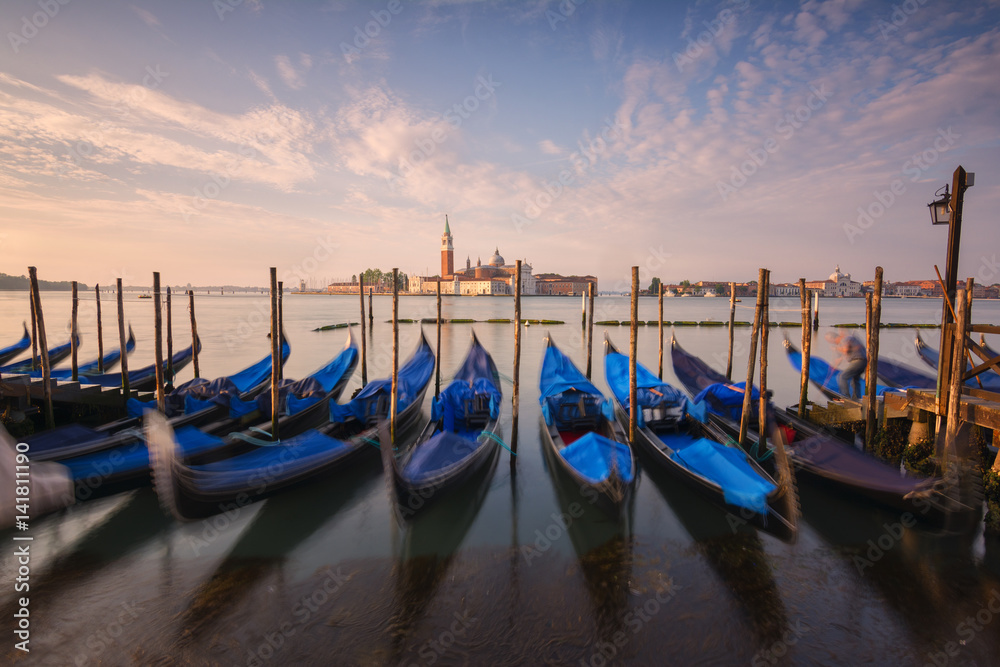 Europe, Italy, Venice at dusk, province of Venice. Europe, Italy, Venice at dusk, province of Venice.