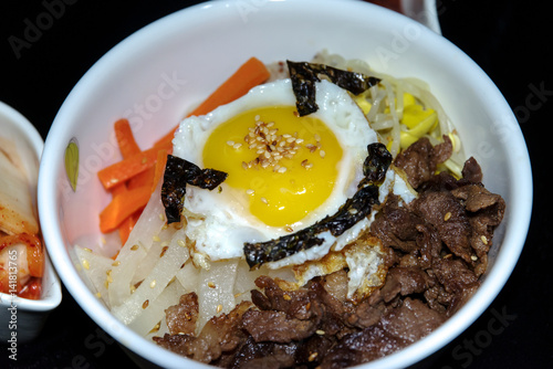 Korean cuisine healthy food - bibimbab