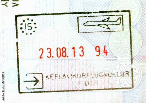 Keflavik Airport, Iceland, Passport Stamp