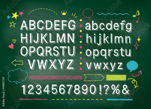 黒板　チョーク