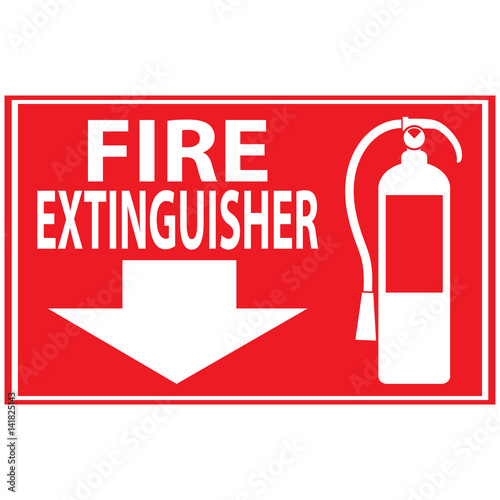 fire extinguisher sign