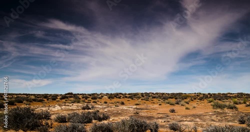 clouds over the desert timelapse