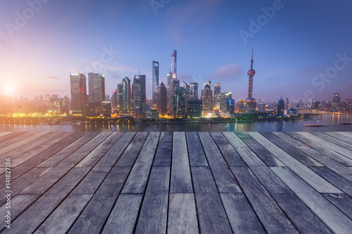City skyline in Shanghai  China