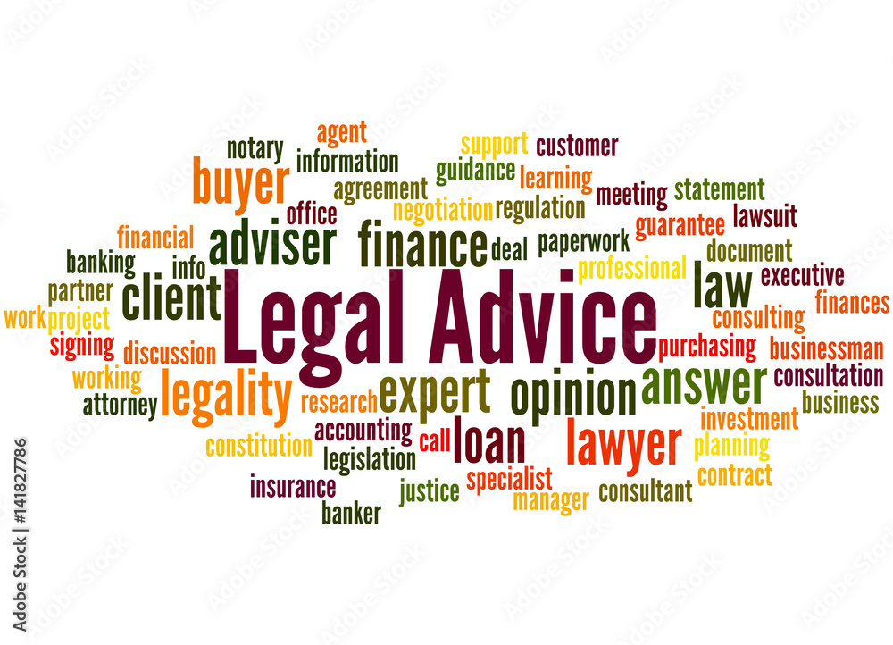 Legal Advice, word cloud concept Legal Advice, word cloud concept