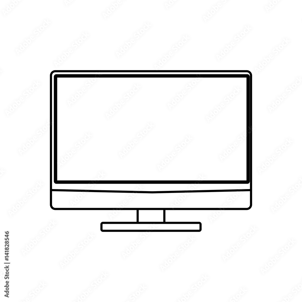 Modern tv technology icon vector illustration graphic design Modern tv technology icon vector illustration graphic design