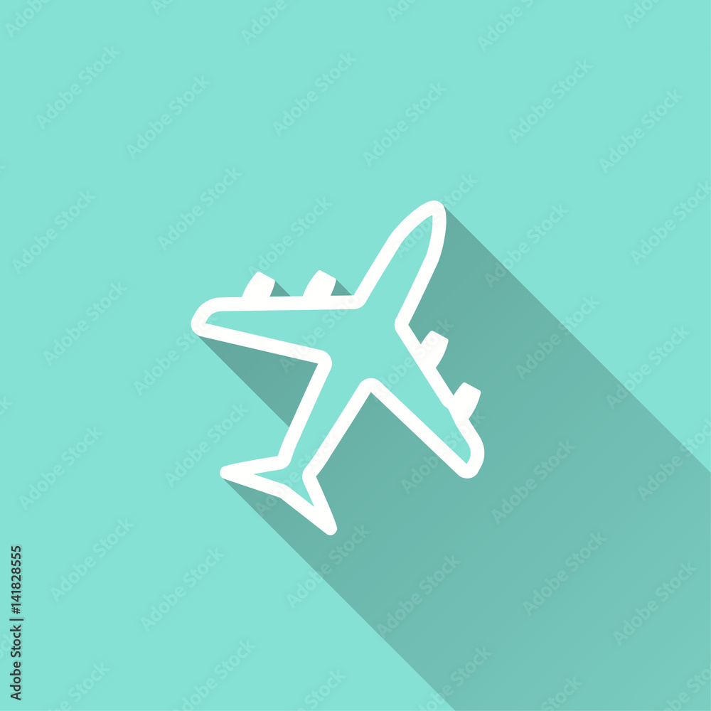 Airplane - vector icon. Airplane - vector icon.