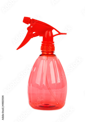 Red plastic bottle