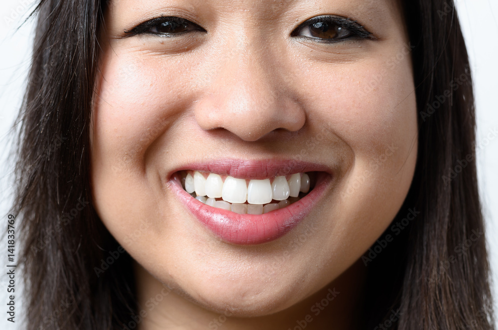 One Woman with happy expression One Woman with happy expression
