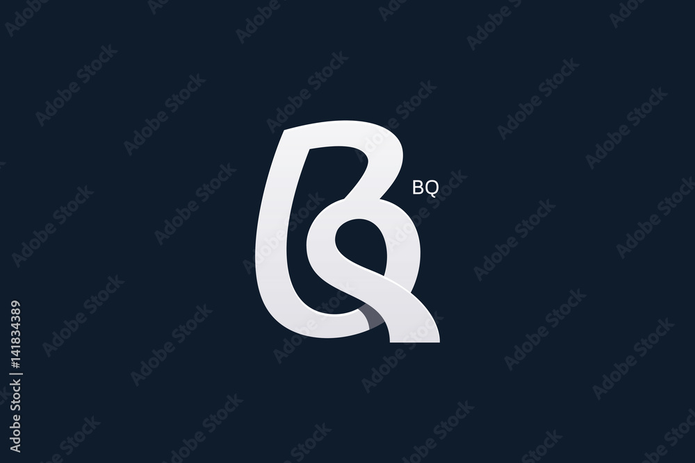 Letter B and Q Monogram Logo Design Vector Letter B and Q Monogram Logo Design Vector