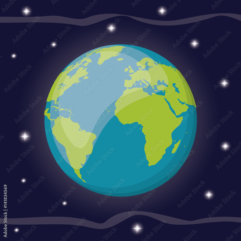 earth planet solar system space vector illustration eps 10 earth planet solar system space vector illustration eps 10