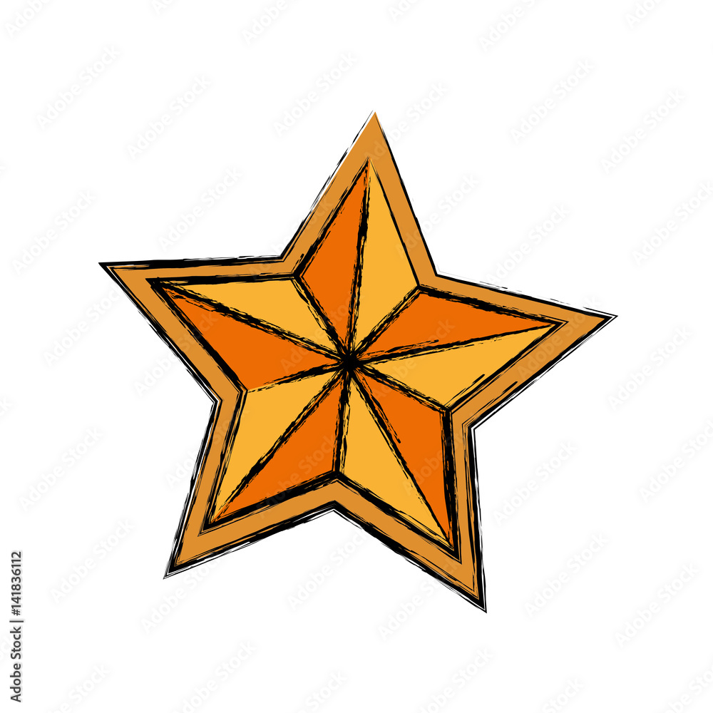 Fototapeta premium Star shape symbol icon vector illustration graphic design
