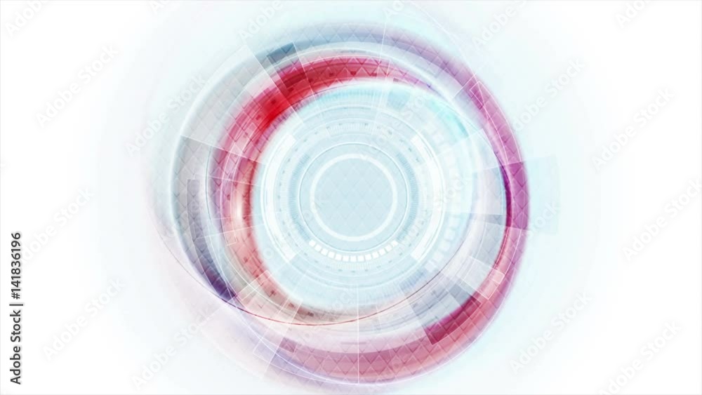 Blue and red technology sci-fi motion graphic background. Seamless loop design. Video animation Ultra HD 4K 3840x2160 Blue and red technology sci-fi motion graphic background. Seamless loop design. Video animation Ultra HD 4K 3840x2160