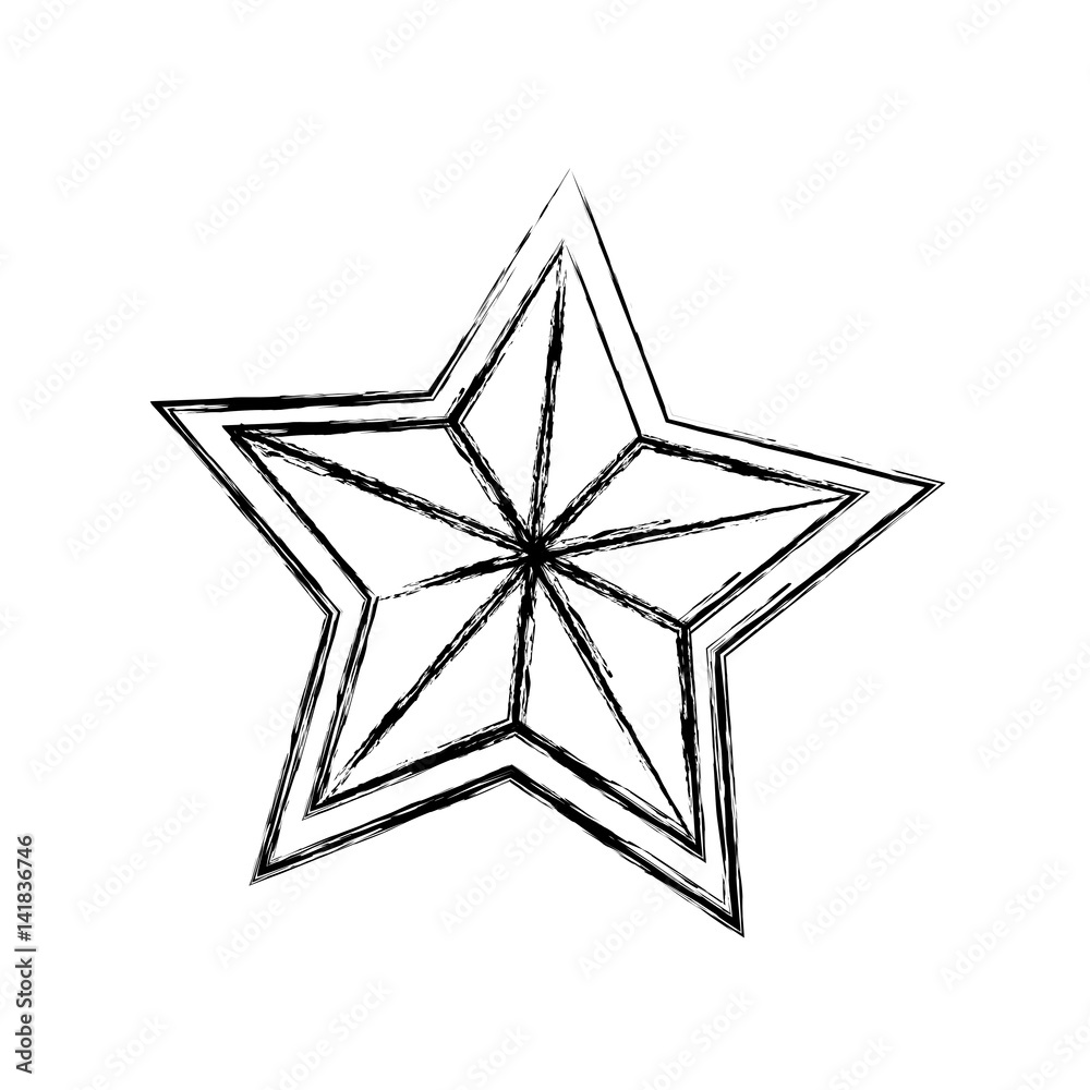Star shape symbol icon vector illustration graphic design vector de