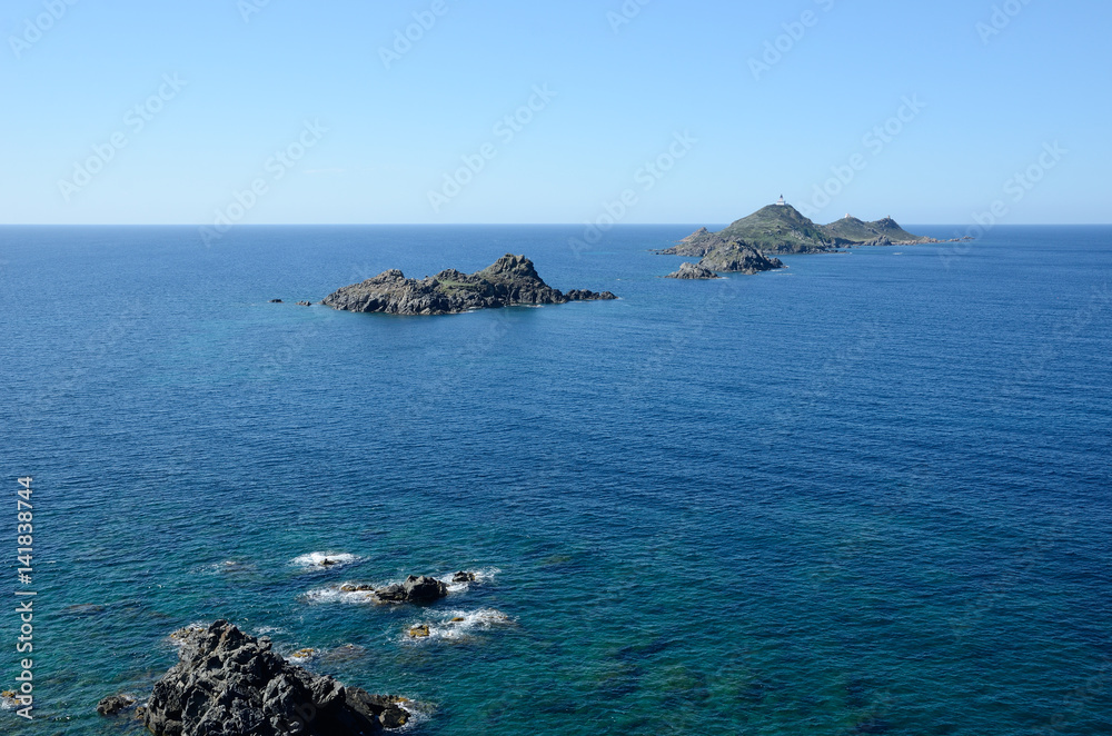 Corsican coast with Bloody Islands