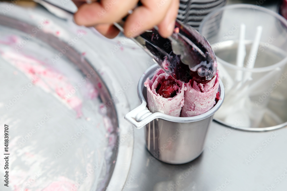 Fototapeta premium Ice cream and sprinkles