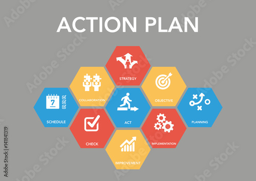 Actıon Plan Icon Concept