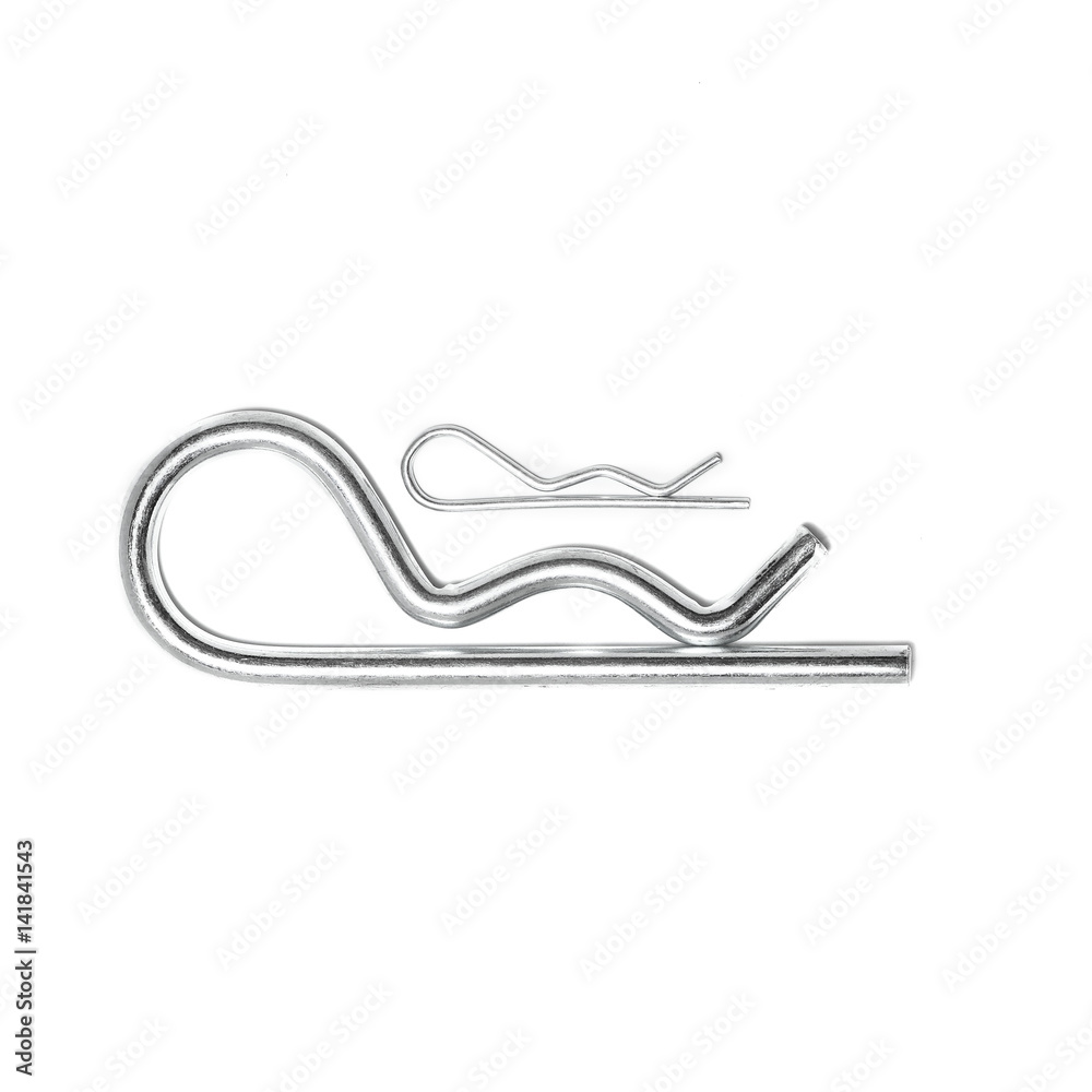 Fototapeta premium Metal spring isolated on white background