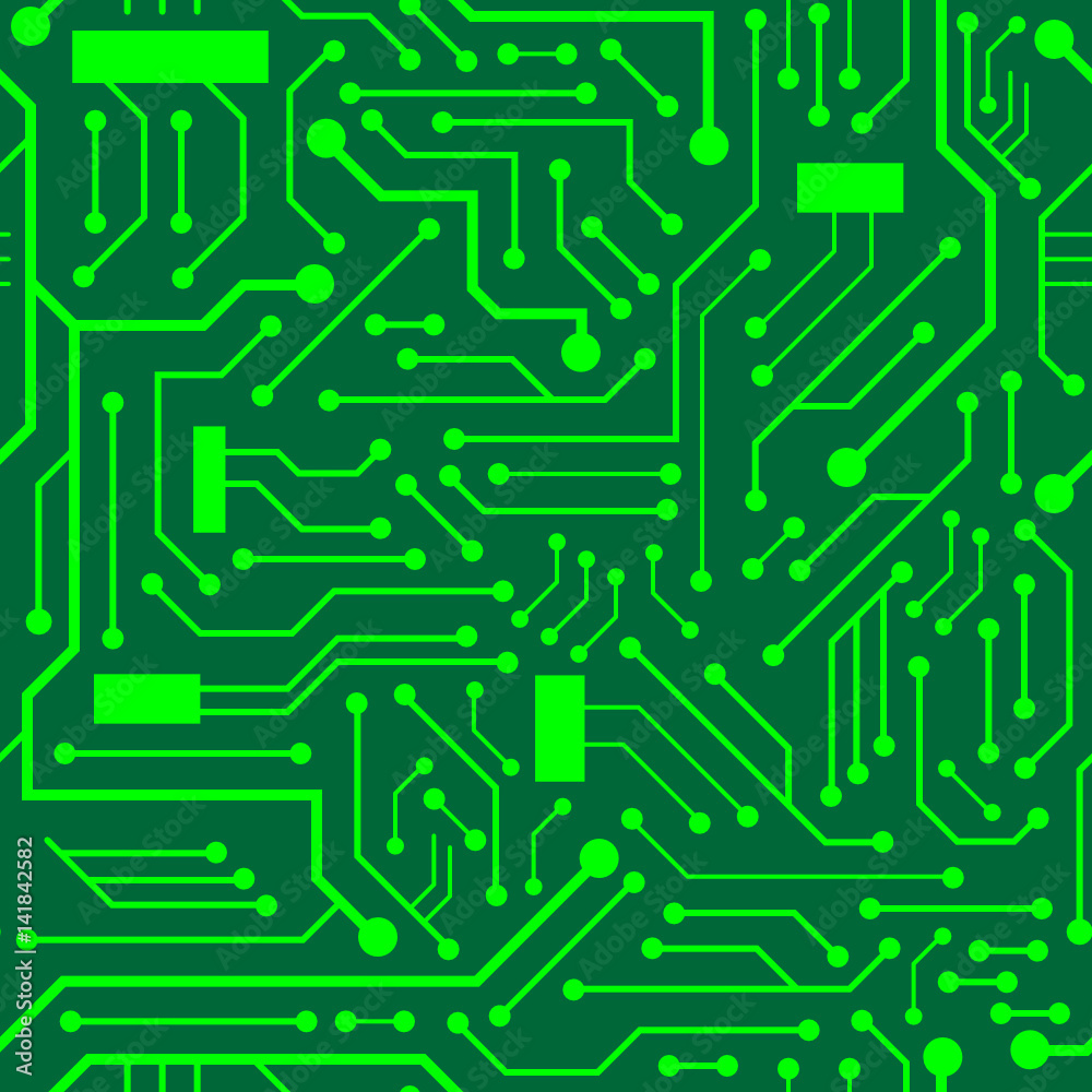 Circuit Board Seamless Pattern Circuit Board Seamless Pattern