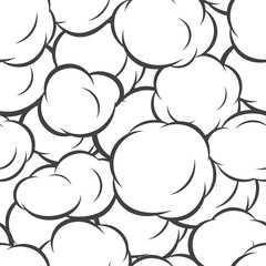 Fotobehang Pop art Naadloos patroon met kleurrijke bubbels  © egudinka