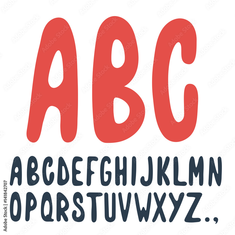 Hand drawn letters alphabet Hand drawn letters alphabet