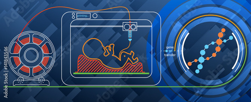 Print a human embryo on a 3D printer for DNA.
