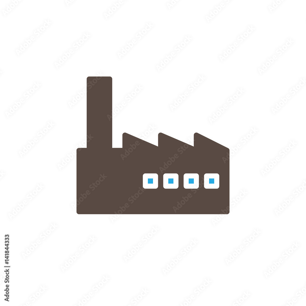 Factory, industry icon vector, filled flat sign, solid colorful pictogram isolated on white. Symbol, logo illustration. Pixel perfect Factory, industry icon vector, filled flat sign, solid colorful pictogram isolated on white. Symbol, logo illustration. Pixel perfect
