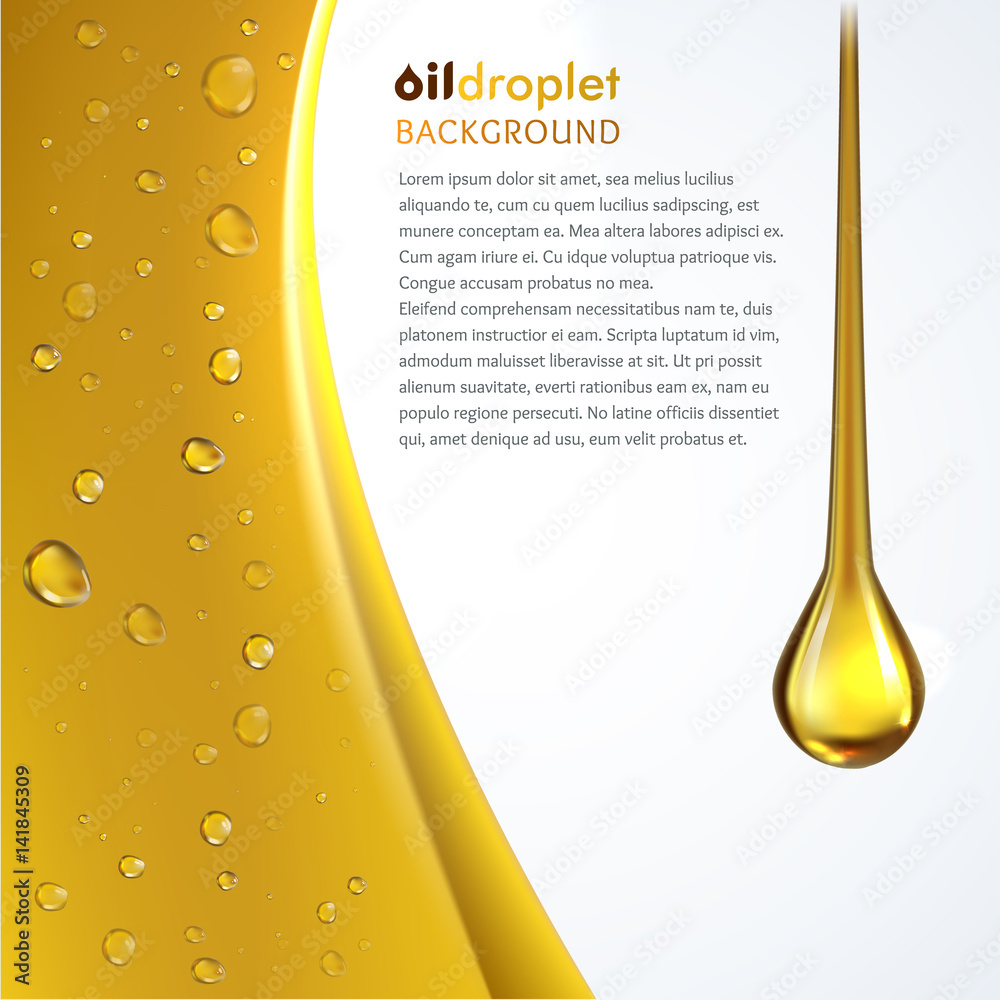 Oily drop wave background