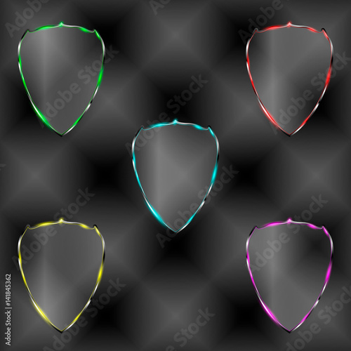 The vector set of transparent shields