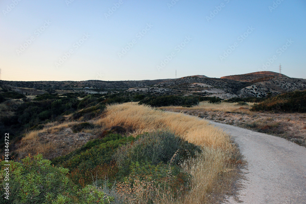 Lnadscapes near Petra tou Romiou (Aphrodite's Rock), Paphos, Cyprus