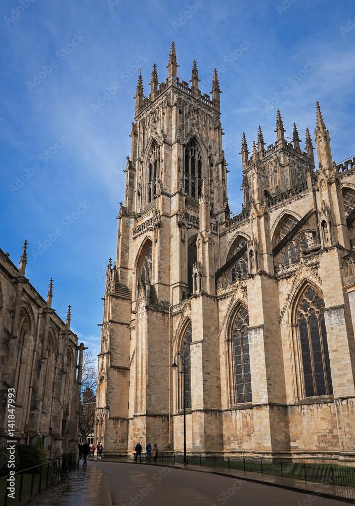Fototapeta premium York Minster viewed from the South East in sunny day after the rain, UK
