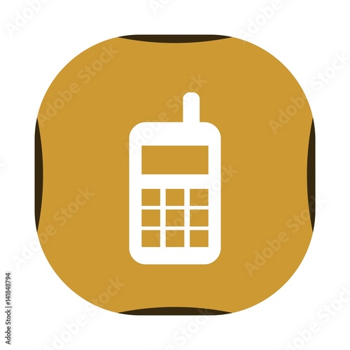 Gold Telephone Icon