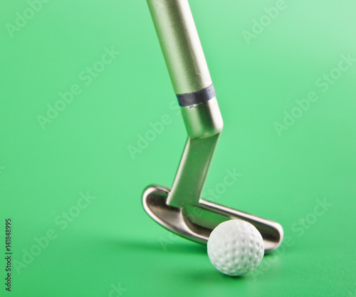 putter and Golf ball