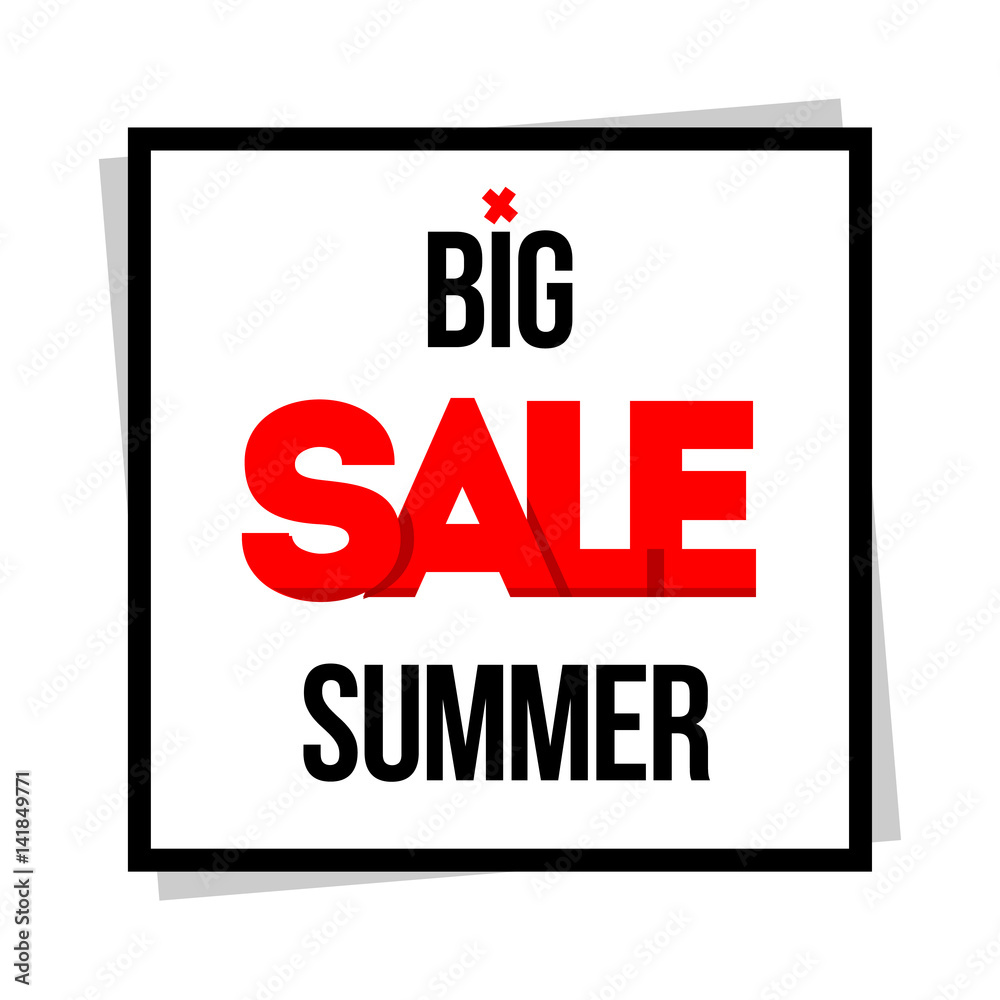 Fototapeta premium Big Sale. Special offer. Vector illustration.
